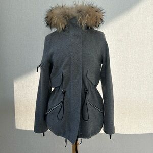 SAM FUR LINED HOODED PARKA Medium